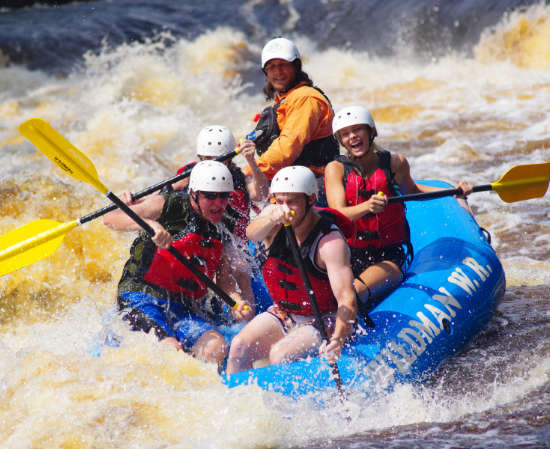 Menominee River Rafting Thornton S Rafting Resort Campgrounds Athelstane Wi